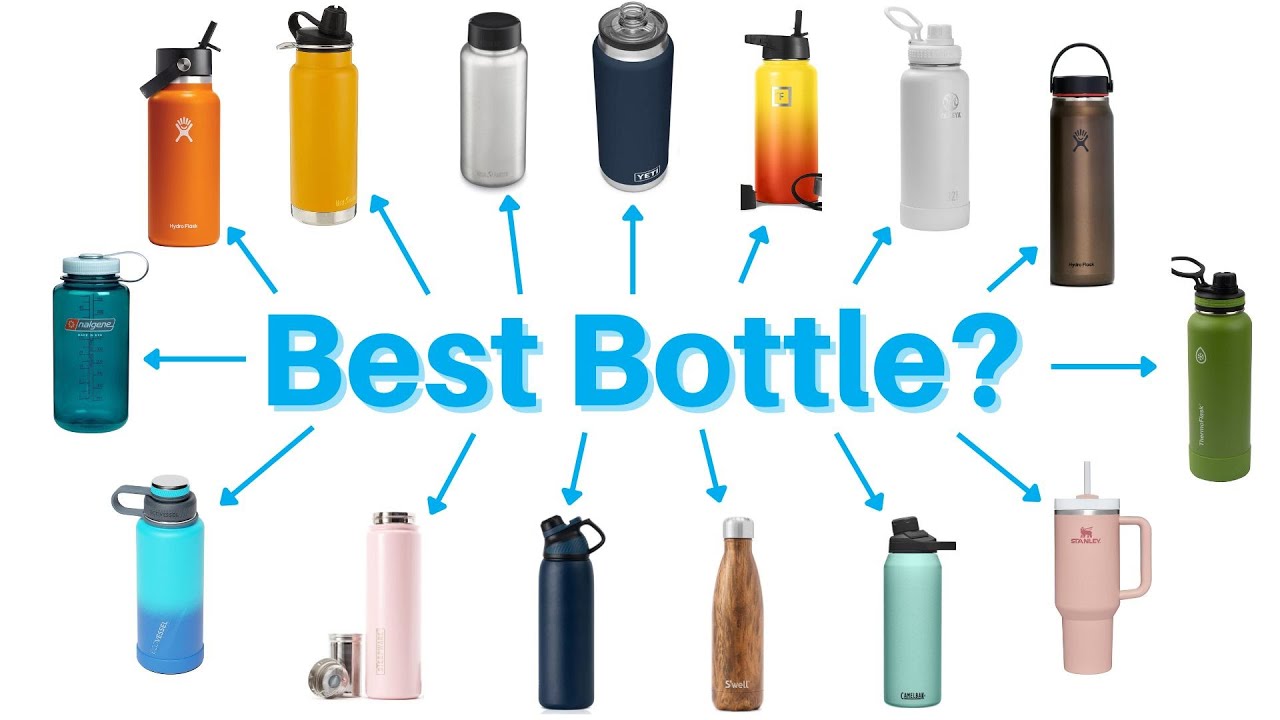 A stock image illustrating water bottle types concepts
