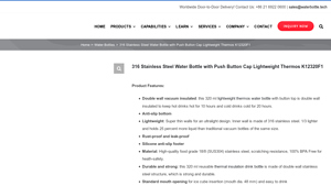 KingStar - K12320F1 Vacuum Sealed Water Bottle