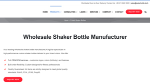 KingStar - Custom Protein Shaker Bottles