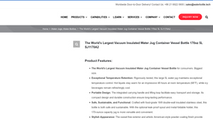 WaterBottle - 170oz Large Volume Water Jug