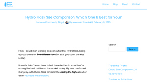 Hydro Flask - Size Comparison Guide