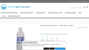 Water Bottles - 16 oz Bottled Water
