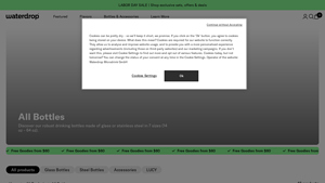 waterdrop® - Glass & Steel Water Bottles