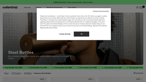 Waterdrop - Stainless Steel Water Bottles