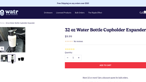 We Are The Ripple - 32 oz Water Bottle Cupholder Expander