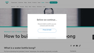 Weedmaps - Water Bottle Bong