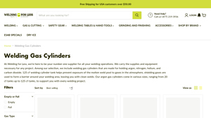 Welding for Less - 80 CF Welding Cylinder Tank