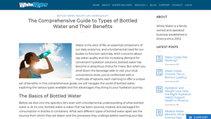 Whitewater Now - Types of Bottled Water