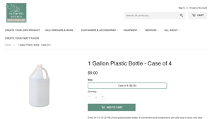 Olive Oil Source - 1 Gallon Plastic Bottle Case