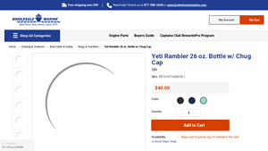Yeti - Rambler 26 oz. Bottle w/ Chug Cap