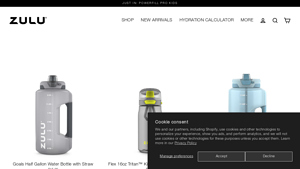 Zulu Athletic - Goals Half Gallon Water Bottle